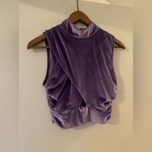 CUTE plush crop top!